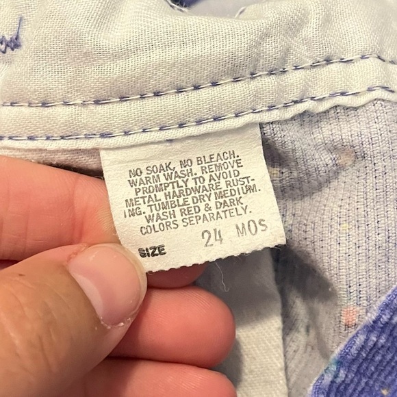 Vintage OshKosh B’Gosh Corduroy Floral Overalls - Picture 2 of 7